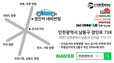 썬팅 추천 루마 열차단필름 시공 블랙박스 투싼IX / 인천 경인카