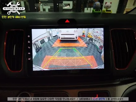 인천 카나로 XPLUS 안드로이드 올인원 레이차량 내비매립 + 후방카메라 설치