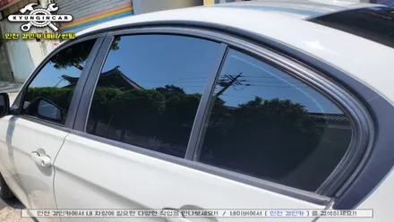 인천 BMW320D 전면 측면 후면 유리 이비오스슈젠 썬팅 재시공