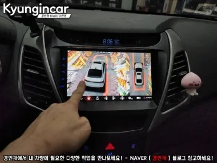 더뉴아반떼MD 카나로 X-plus 360 올인원네비 장착했어요.