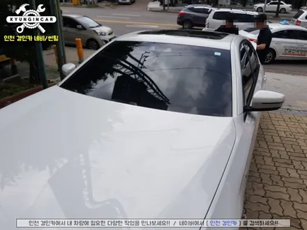 BMW 520d 틴팅!! 레인보우 V90 윈도우필름 전체 썬팅재시공 ♥인천 경인카