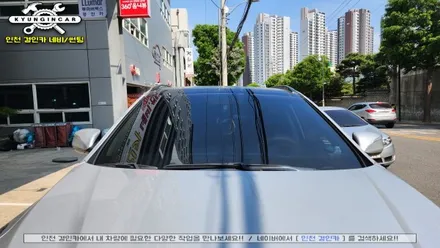 인천 틴팅 이비오스 슈젠 CX90 싼타페DM 썬팅필름 재시공