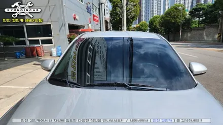 올뉴투싼 세인트아모 아쿠아 중고차 열차단썬팅 재시공