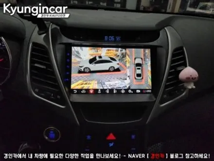 더뉴아반떼MD 카나로 X-plus 360 올인원네비 장착했어요.