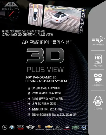 그랜드스타렉스(어린이집차) 3D 플러스뷰 36ㅇ 어라운드뷰 시스템 장착 경인카