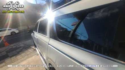 인천 신차패키지! 세인트아모 스퍼터 썬팅 + 아이나비블랙박스 + PPF보호필름 시공 (카니발KA4)