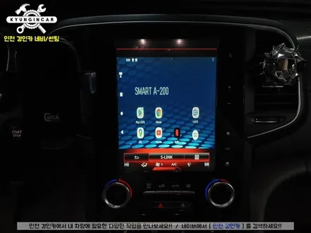 르노삼성 SM6 스마트 A200 안드로이드 오토 멀티박스 장착
