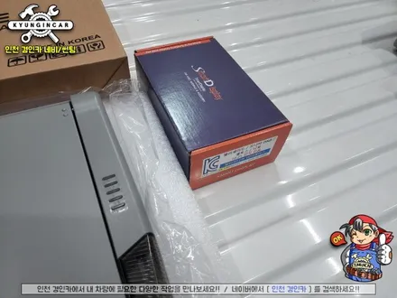 팰리세이드 순정네비 연동 천장모니터 비클시네마 VC173ST 시공기