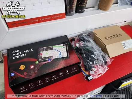 인천 올란도 카나로 X-PLUS 안드로이드 올인원 + 아이뷰 1채널 어라운드 카메라 장착