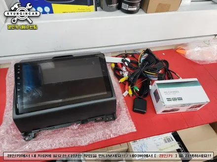 레이 내비매립 인천 카나로Q 안드로이드 올인원 + 후방카메라 장착