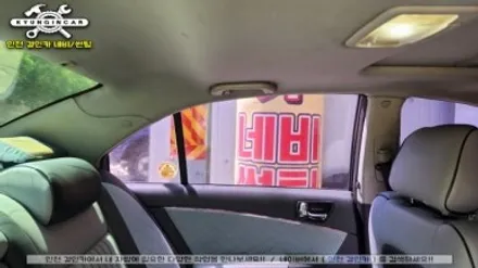 인천 틴팅 NF소나타 측면 뒷유리 세인트아모 아쿠아 필름으로 재시공