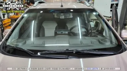 인천 주안 썬팅샵에서 스파크 차량 나노필름 NF4 전면유리시공
