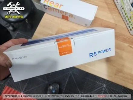 고화질 룸미러형 블랙박스 파인뷰 R5 파워 아이오닉5 장착