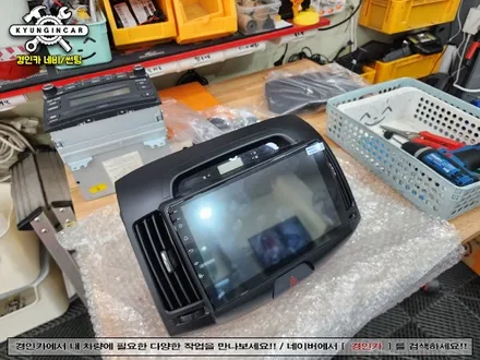 인천 안드로이드 올인원 장착점에서 네비플라이 M300 아반떼HD 교체작업