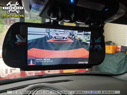 인천 어라운드뷰 360옴니뷰 NS + 룸미러모니터 미니쿠퍼 컨버터블 주안경인카 설치