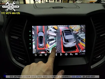 인천 카나로 올인원 싼타페 프라임 X플러스 360 안드로이드 서라운드뷰 장착했어요.