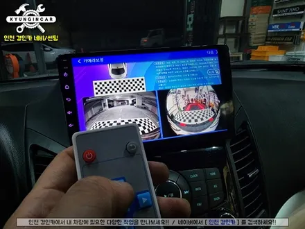 인천 올란도 카나로 X-PLUS 안드로이드 올인원 + 아이뷰 1채널 어라운드 카메라 장착