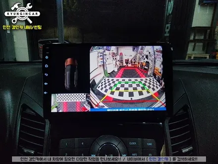 인천 올란도 카나로 X-PLUS 안드로이드 올인원 + 아이뷰 1채널 어라운드 카메라 장착