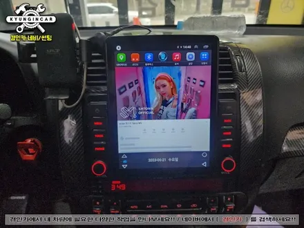 모하비 세로형 안드로이드 올인원 네비플라이 360어라운드뷰 세트 시공했어요.