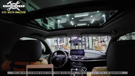 BMW X1 루마 버텍스 썬팅필름 전면 측후면 썬루프 재시공 인천 주안경인카 틴팅샵