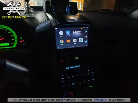 인천 안드로이드 카블릿 내비! M2C-8100A + 후방카메라 주안경인카 윈스톰 설치