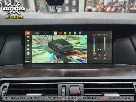 BMW 528i(F10) Aview 3D 어라운드뷰 순정모니터 연동했어요.