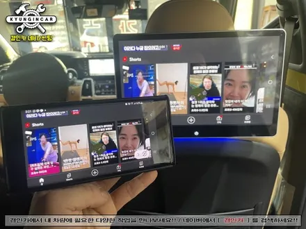 쏘렌토 MQ4 노바 X13 안드로이드 리어모니터 (13.3인치 터치모니터) 장착
