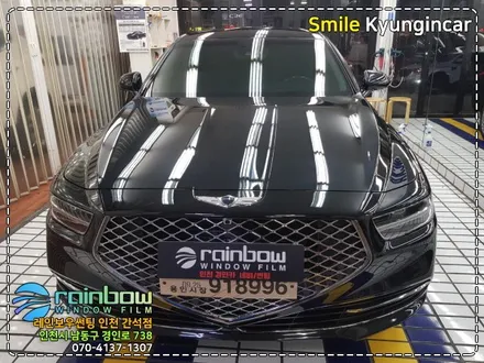 신차 제네시스 G90 레인보우썬팅 V90 V그램 틴팅 - 인천 경인카