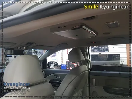천정모니터 추천 더뉴카니발 비클시네마 레인보우 VC173AD 장착 / 인천 경인카