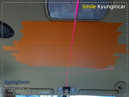 인천 더뉴카니발 비클시네마(레인보우) 천장모니터 설치 / 경인카