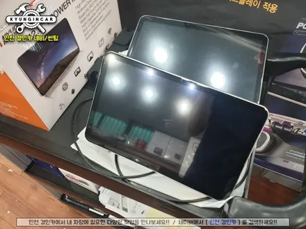 카니발 KA4 아이파워미디어 Q125 안드로이드 리어모니터 장착