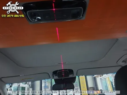 인천 팰리세이드 비클시네마 VC173AD 천정모니터 with 파인뷰 LX3 룸미러 블랙박스 조합시공