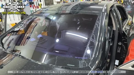 인천 썬팅추천! 제네시스 G80 이비오스 슈젠 GX90 반사형 윈도필름 재시공