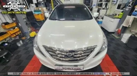 YF소나타 썬팅재시공 인천 이비오스 슈젠 CX90 열차단필름 전면 썬루프 측후면 틴팅
