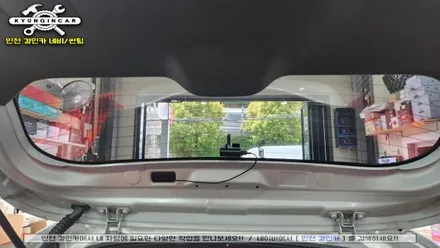 열차단썬팅필름 이비오스 슈젠 CX90 스파크 뒷유리 시공