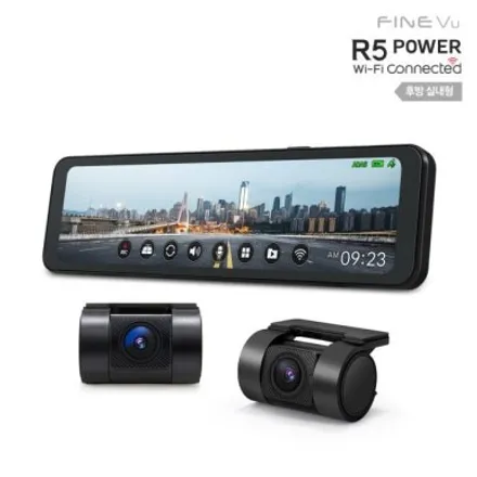 고화질 룸미러형 블랙박스 파인뷰 R5 파워 아이오닉5 장착