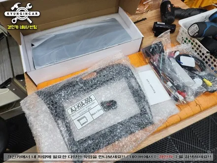 인천 K3 카나로 X 12.3 와이드 안드로이드 올인원네비 교체시공