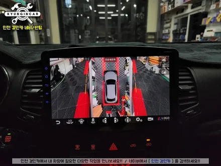 인천 카나로 X-Plus 360 안드로이드 올인원 네비와 어라운드뷰 일체형 제품 쏘렌토R 차량에 장착