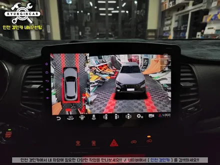 인천 카나로 X-Plus 360 안드로이드 올인원 네비와 어라운드뷰 일체형 제품 쏘렌토R 차량에 장착