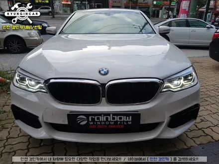 BMW 520d 틴팅!! 레인보우 V90 윈도우필름 전체 썬팅재시공 ♥인천 경인카