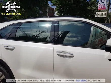 새차뽑고,썬팅!! 쏘렌토 MQ4 하이브리드 레인보우 V90 틴팅시공 - 인천 경인카
