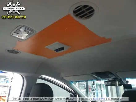 인천 스타리아 비클시네마 레인보우 VC173AD 천정모니터 장착기