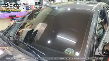 인천 미추홀구 썬팅추천! 이비오스 슈젠 GX90 K3GT 차량 열차단 반사형필름 재시공 + PPF