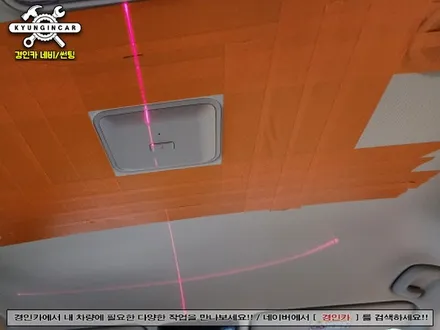 카니발KA4 뒷좌석 천정모니터 TV 비클시네마 VC173ST 레인보우 + ROA모듈 이동마감재 인천경인카 장착기