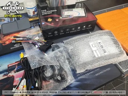 인천 티볼리 내비매립 카나로 Q 안드로이드 올인원 교체설치