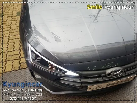 인천 레인보우썬팅 간석점 신차탁송 검수후 V90필름 시공 더뉴아반떼AD / 경인카