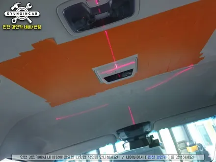 인천 스타리아 비클시네마 레인보우 VC173AD 천정모니터 장착기