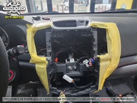 포르테 카나로 올인원 X-PLUS 인천 안드로이드 내비매립 + 후방카메라 장착
