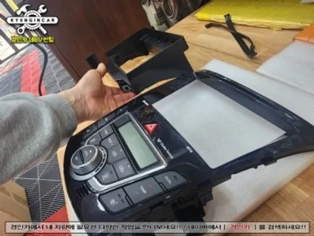 현대i30 맥가이어박 SQ 올인원 안드로이드 내비게이션 매립 교체작업