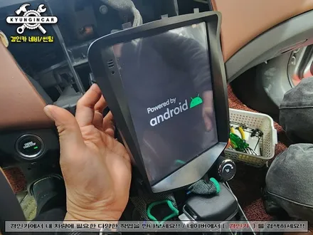 인터넷구매한 안드로이드 올인원 Srnubi 세로형제품 뉴크루즈 내비교체장착